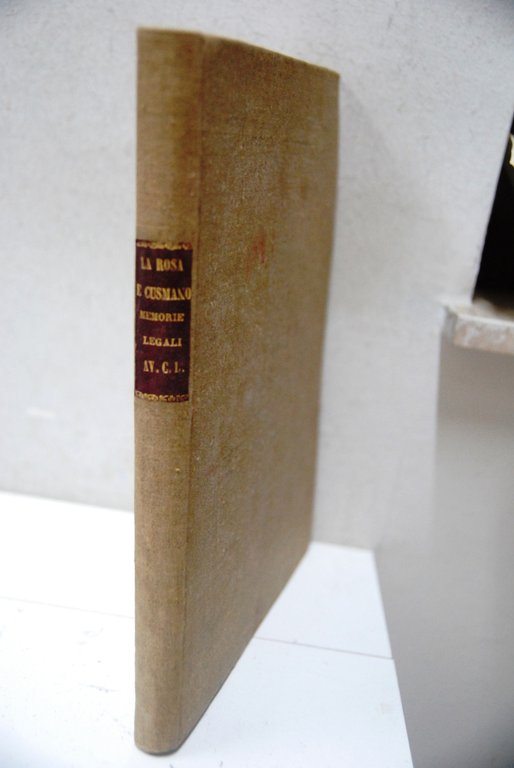 memorie legali 1
salvatore gulizia contro giuseppe politini, panebianco contro dicuzzo e malgioglio, basile contro guzzardi e giusino, giuseppe barletta la rosa contro crocifissa barletta, gregorio la medica giambattista orlando, abbondanza jelo, cicirato, giuseppe montemagno sagone cav. antonino cristoforo fedecommissaria di palagonia, nunzio capuzzello barone salvatore cav. giuseppe maiorana, principe di formosa contro cav. vincenzo caligaris, bonaventura comas contro comune di caltagirone, michele cusenza fidecommissaria palaconia.