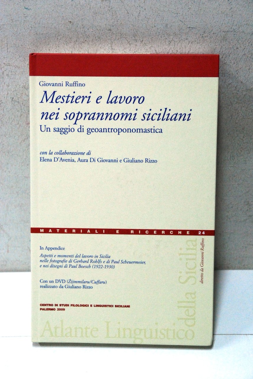 mestieri e lavoro nei soprannomi siciliani NUOVO