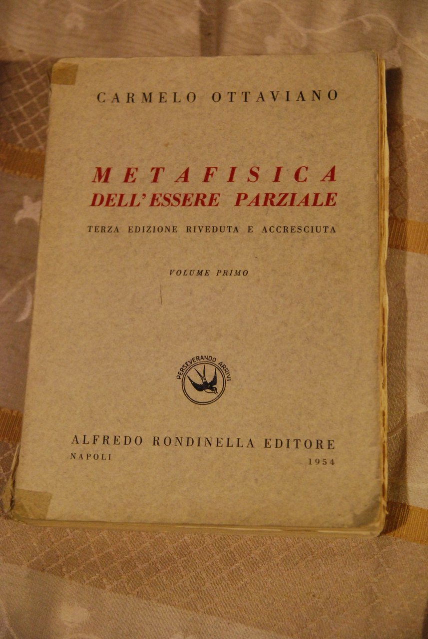 metafisica dell'essere parziale vol. 1 ottime cdz.