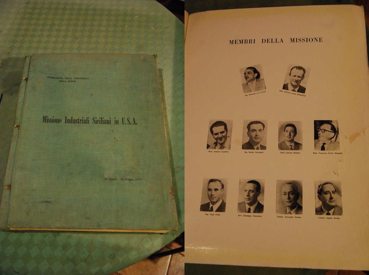 missione degli industriali siciliani in U.S.A. negli stati uniti