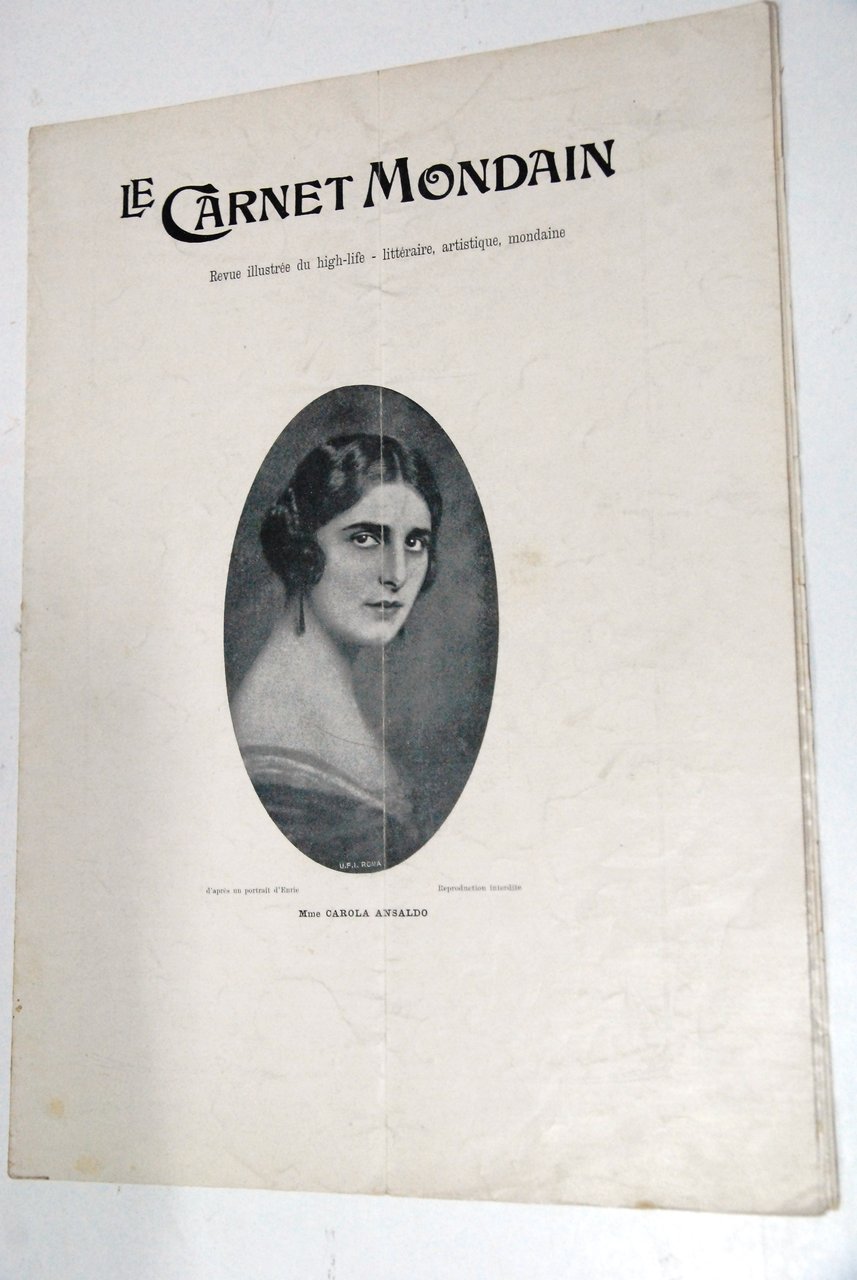 mme carola ansaldo 477 febbraio 1922