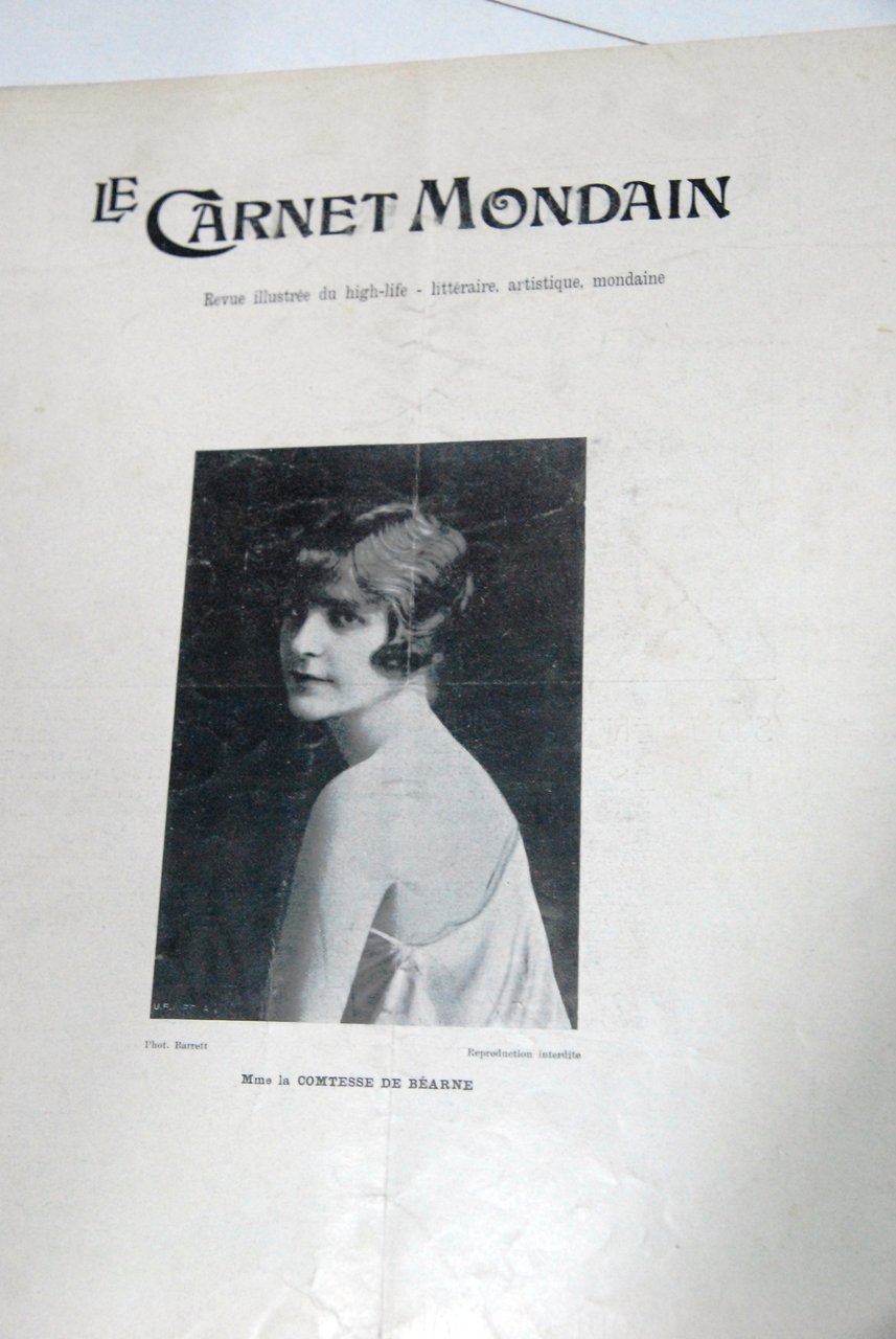 mme la comtesse de bearne 480 marzo 1922