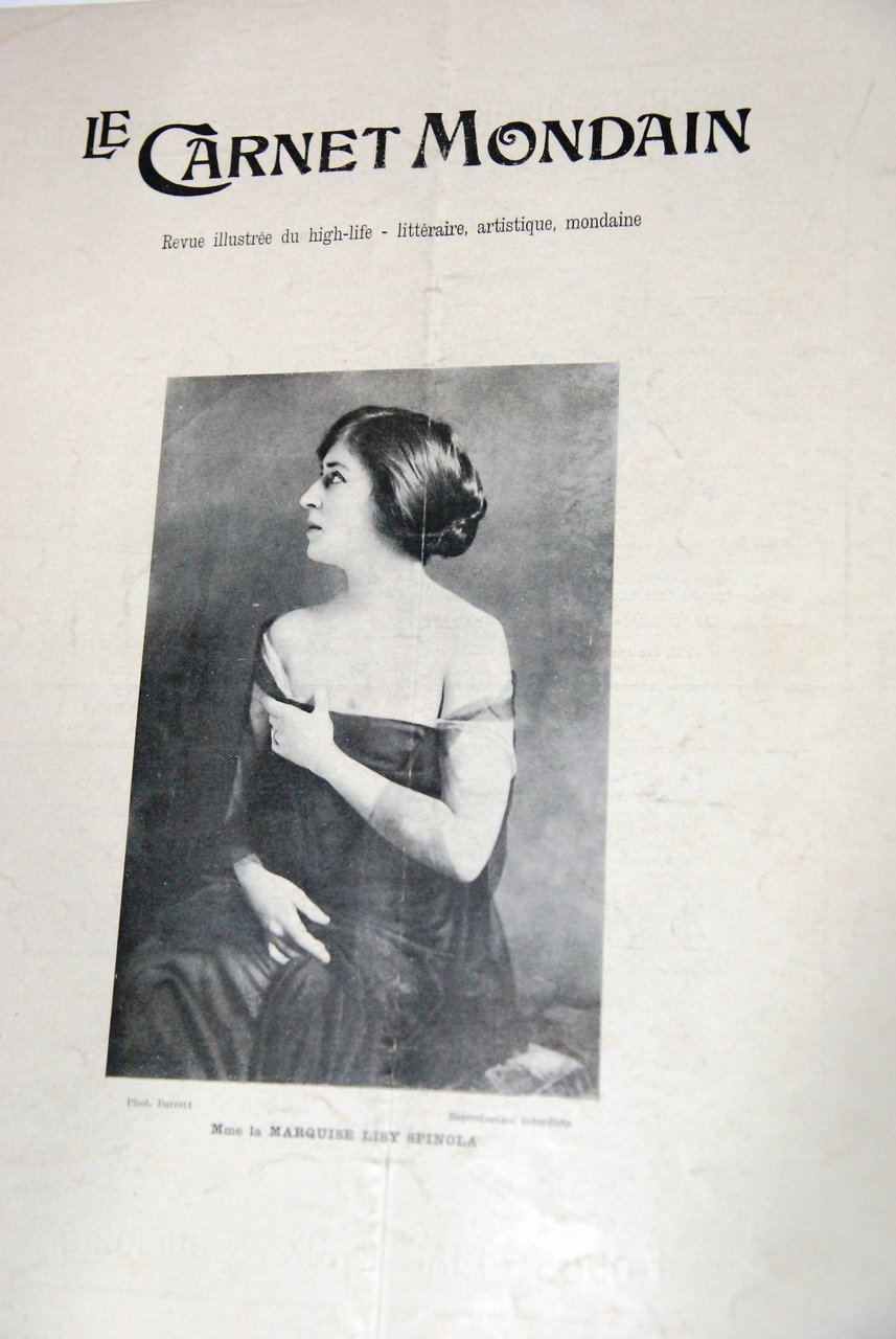mme la marquise lisy spinola 492 luglio 1922
