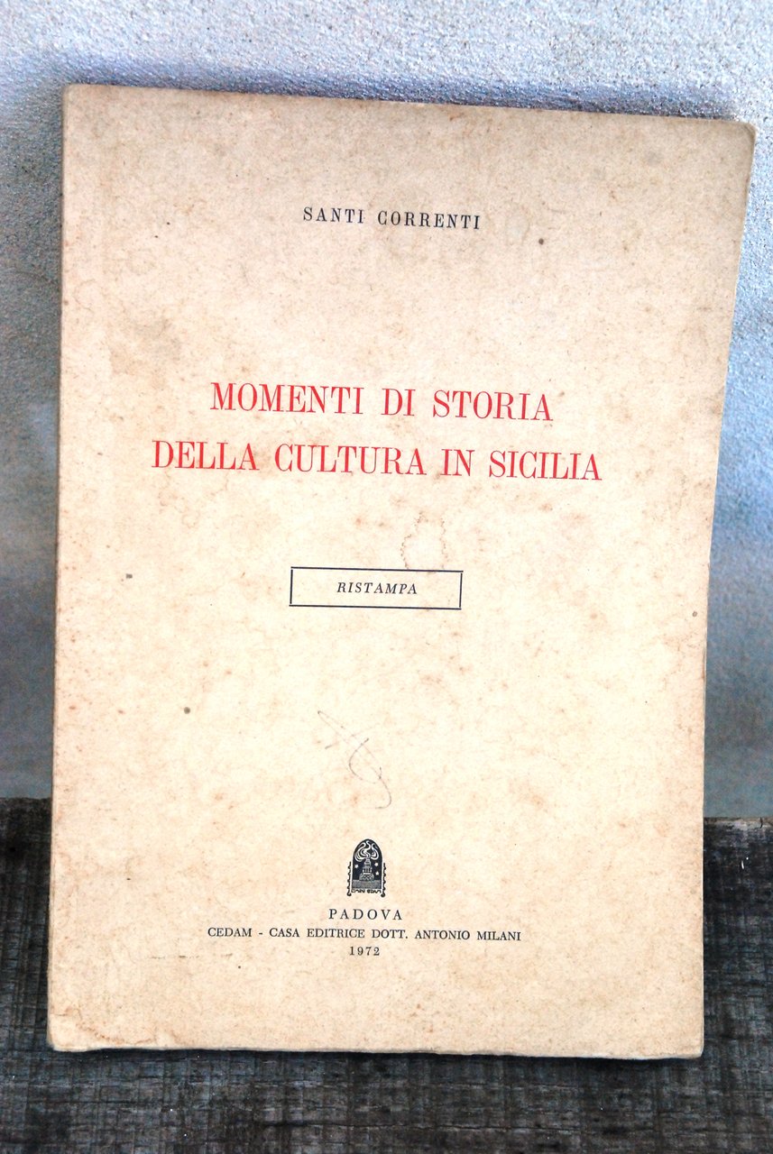 momenti di storia della cultura in sicilia