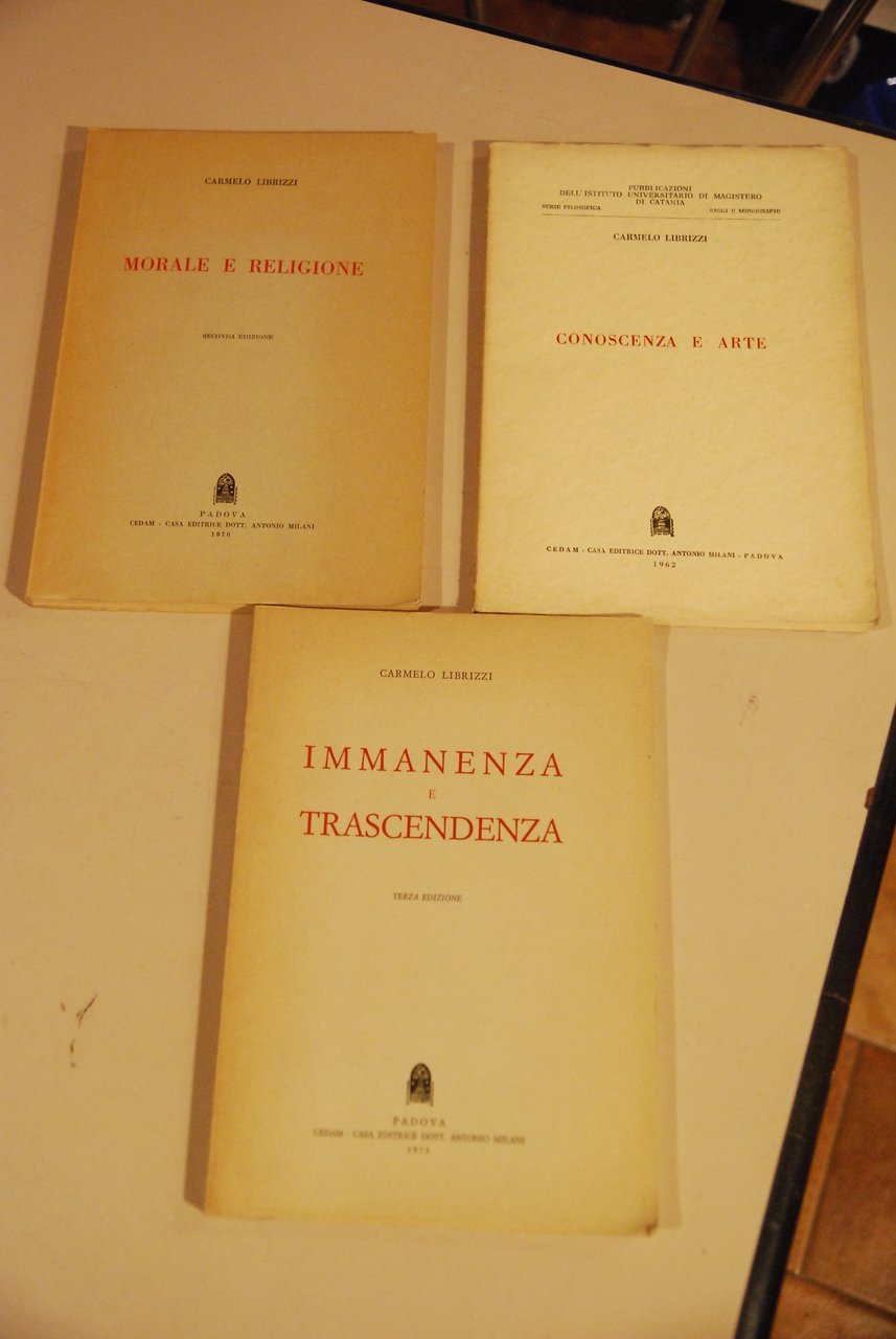 morale e religione conoscenza e arte immanenza e trascendenza tutti …