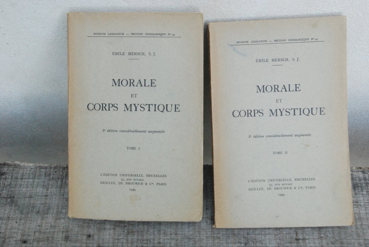 morale et corps mystique 2 voll. opera cpl. NUOVI