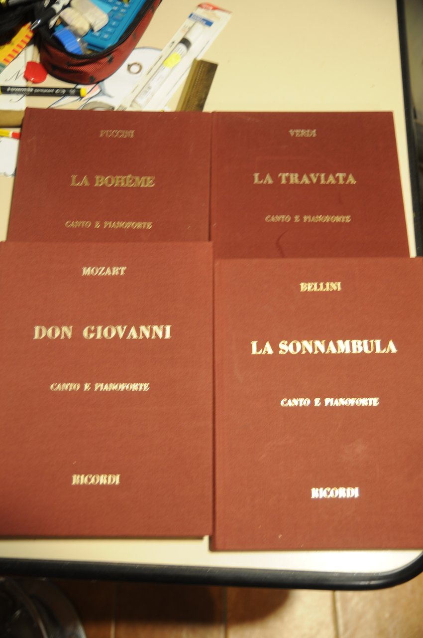 MOZART don giovanni puccini la boheme verdi la traviata bellini …