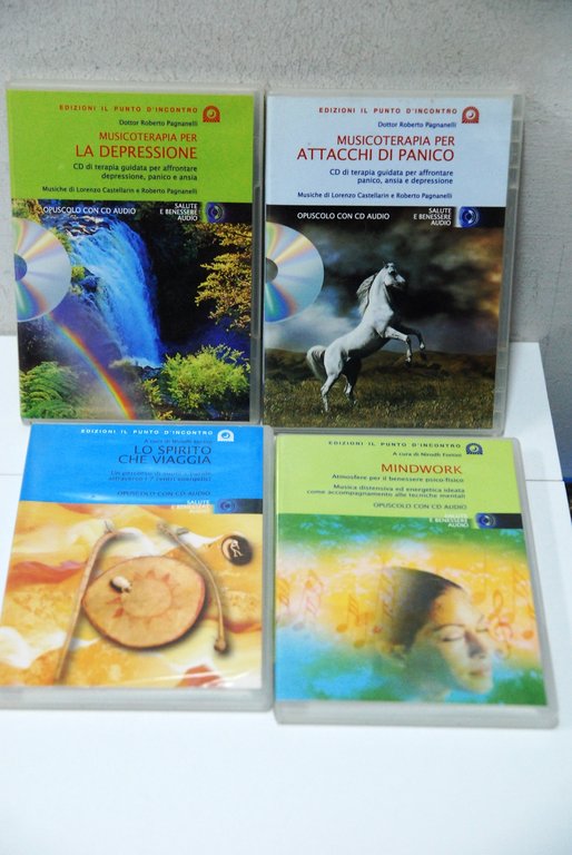 musicoterapia per la depressione attacchi di panico lo spirito che viaggia mindwork 4 CD NUOVI