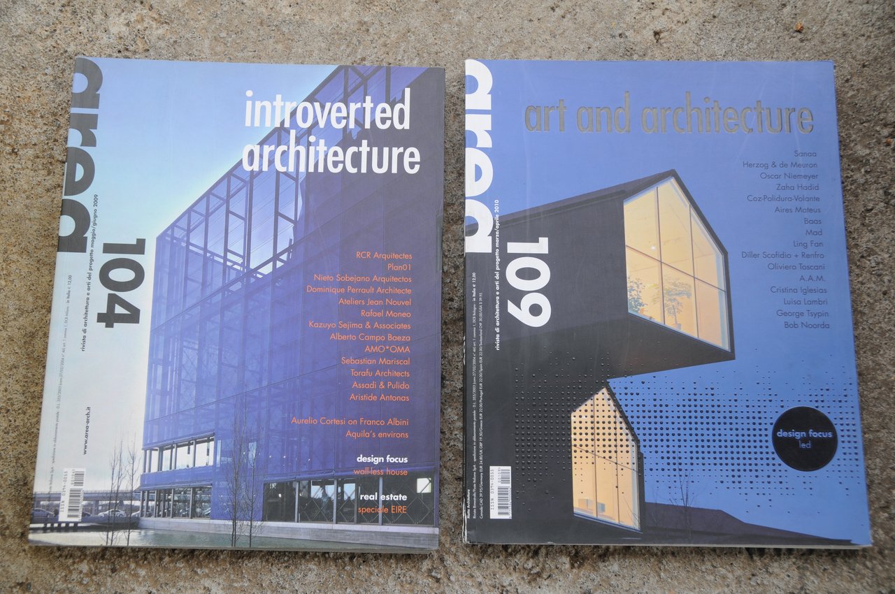 n. 104 introverted e 109 art and architecture