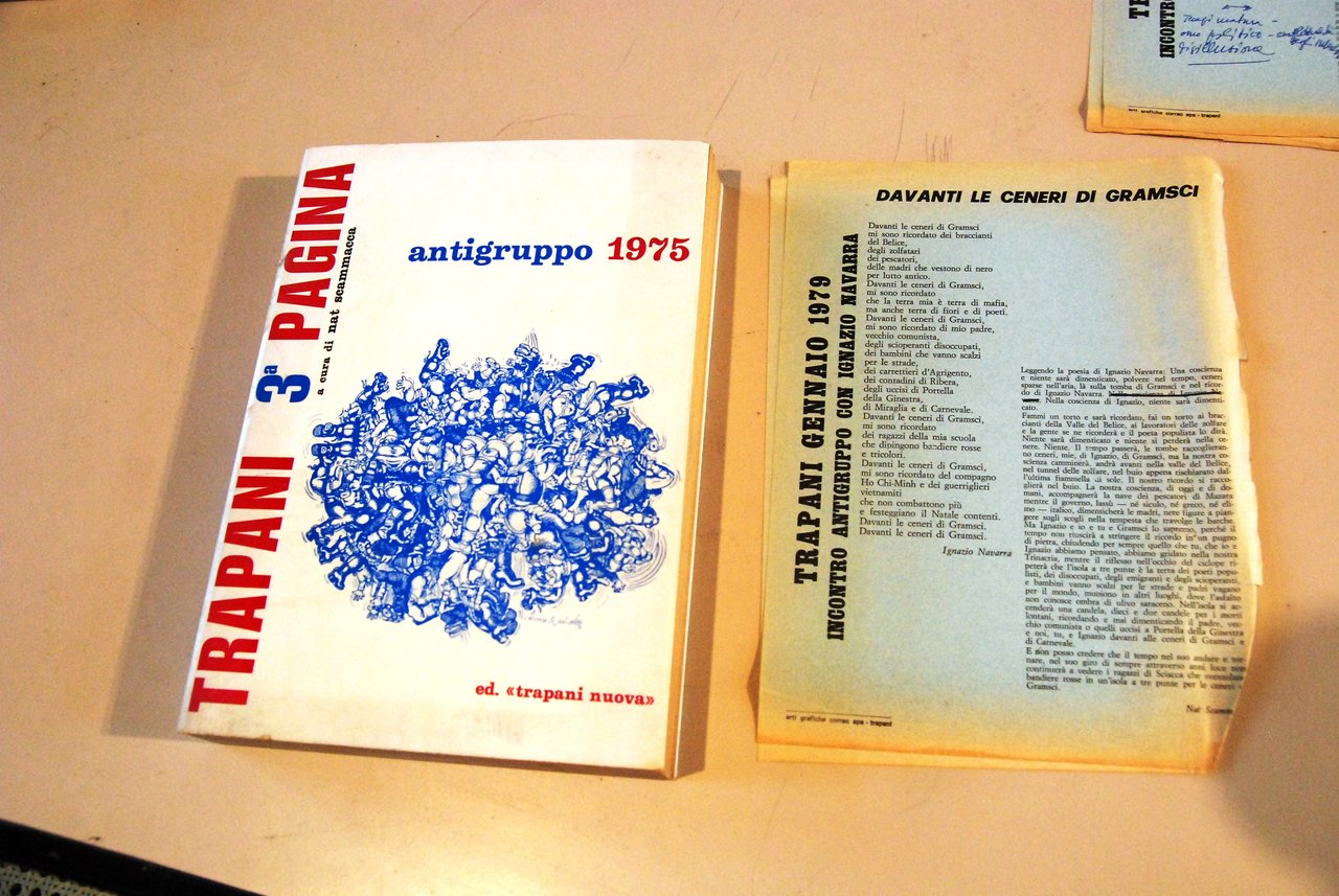 nat scammacca trapani 3 pagina antigruppo 1975 NUOVO