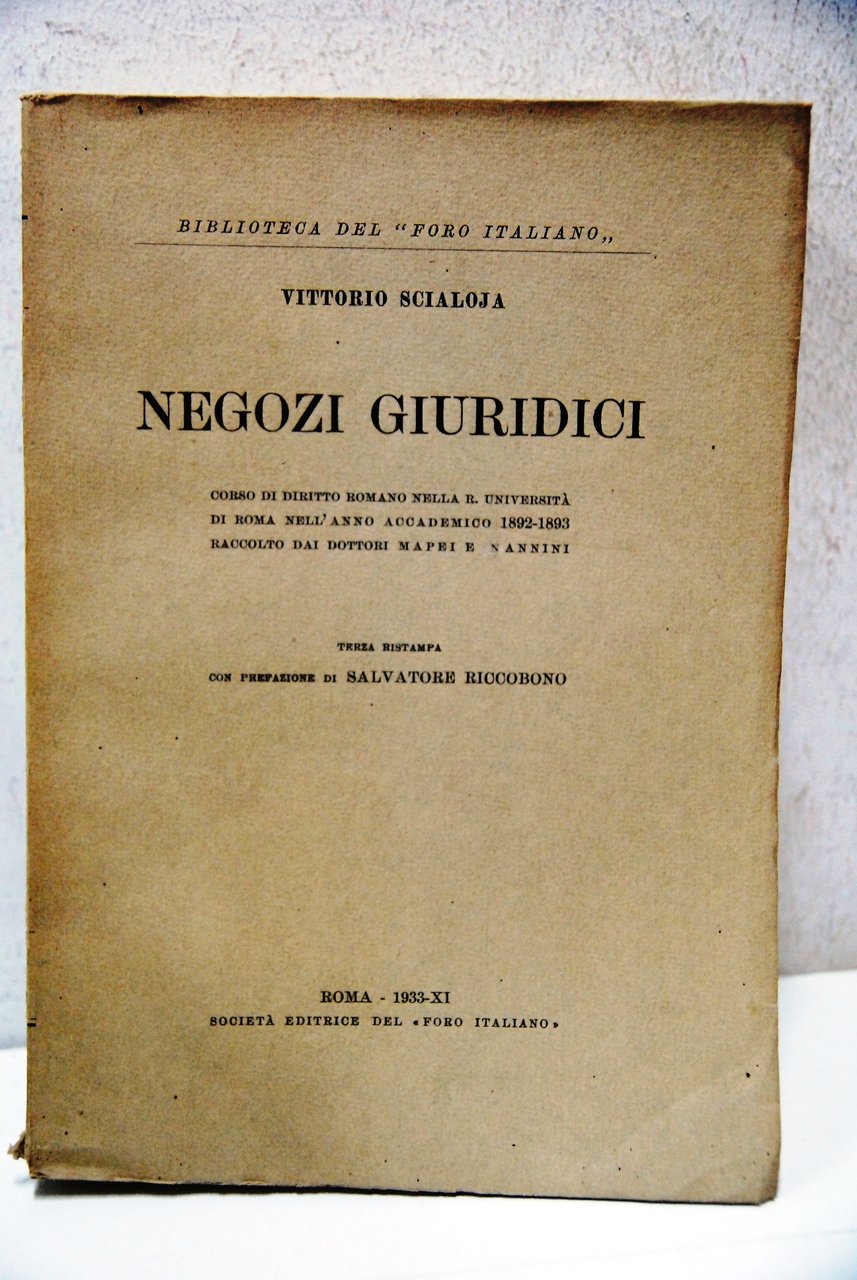 Negozi giuridici, corso di diritto romano | Immagine principale