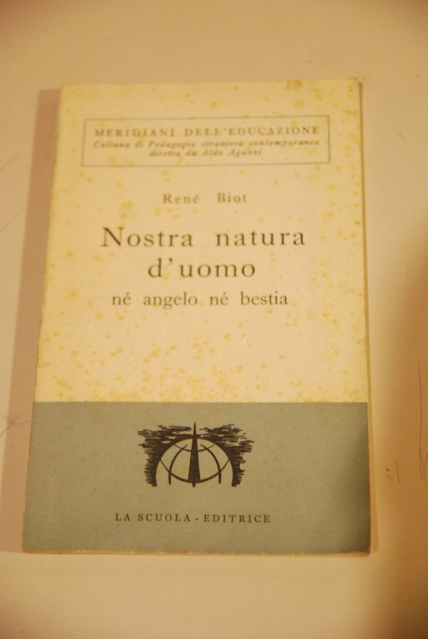 nostra natura d'uomo nè angelo ne' bestia