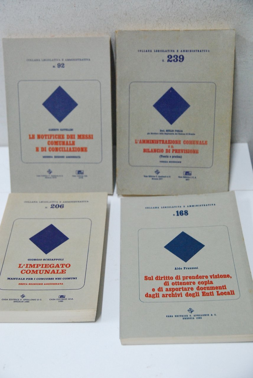 numeri 92 239 206 168 4 voll. NUOVI | Immagine principale