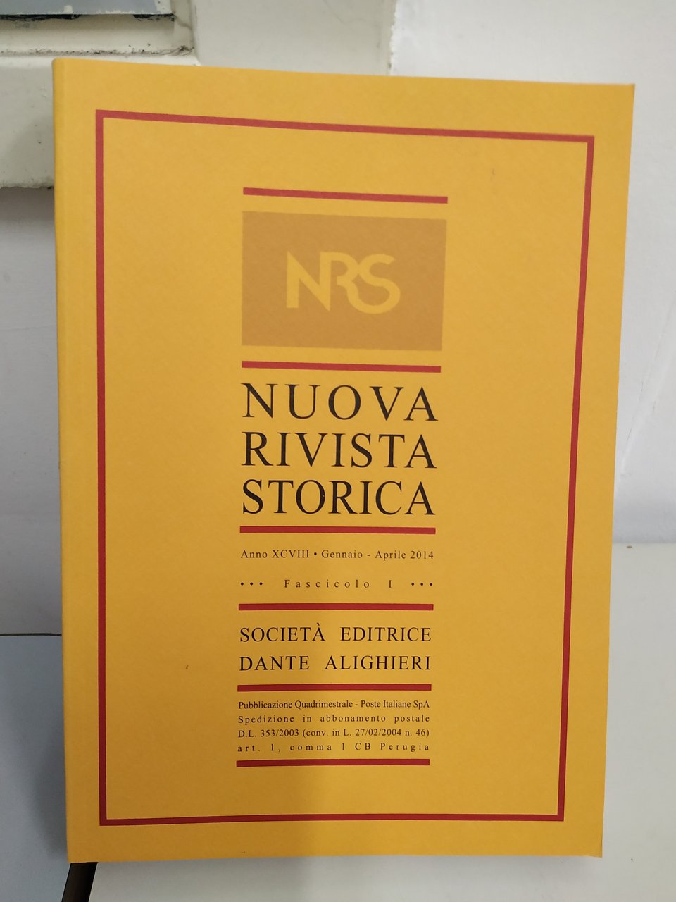 nuova rivista storica gennaio aprile 2014