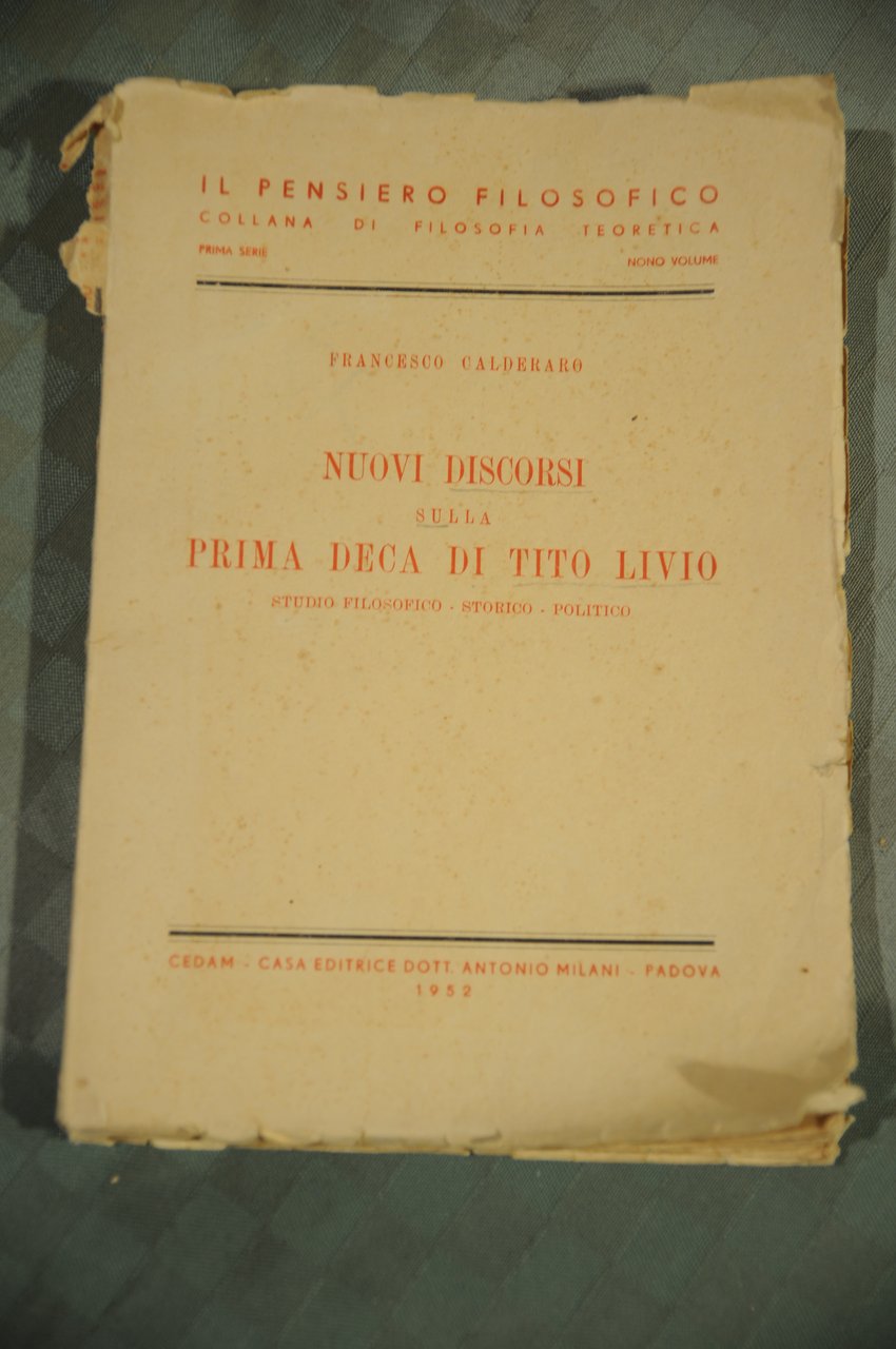 NUOVI DISCORSI SULLA PRIMA deca di tito livio (costa da …