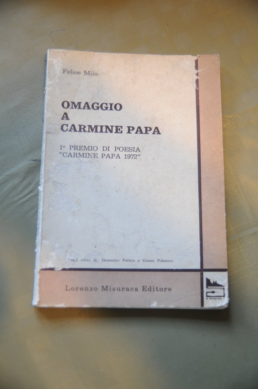 omaggio a carmine papa 1 premio di poesia 1972