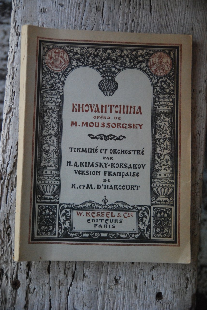 opera de moussorgsky rimsky korsakov d'Harcourt NUOVISSIMO