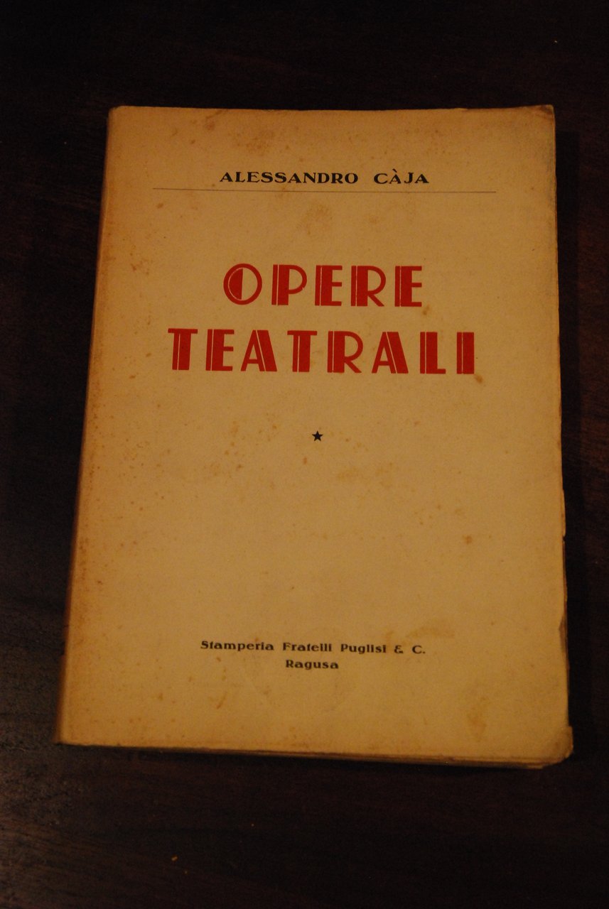 opere teatrali