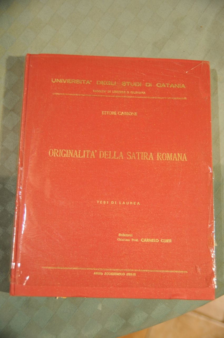 originalità originalita' della satira romana | Immagine principale