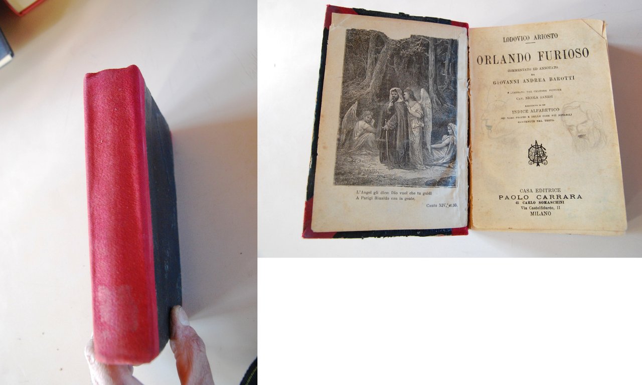 orlando furioso commentato giovanni andrea barotti ill. nicola sanesi