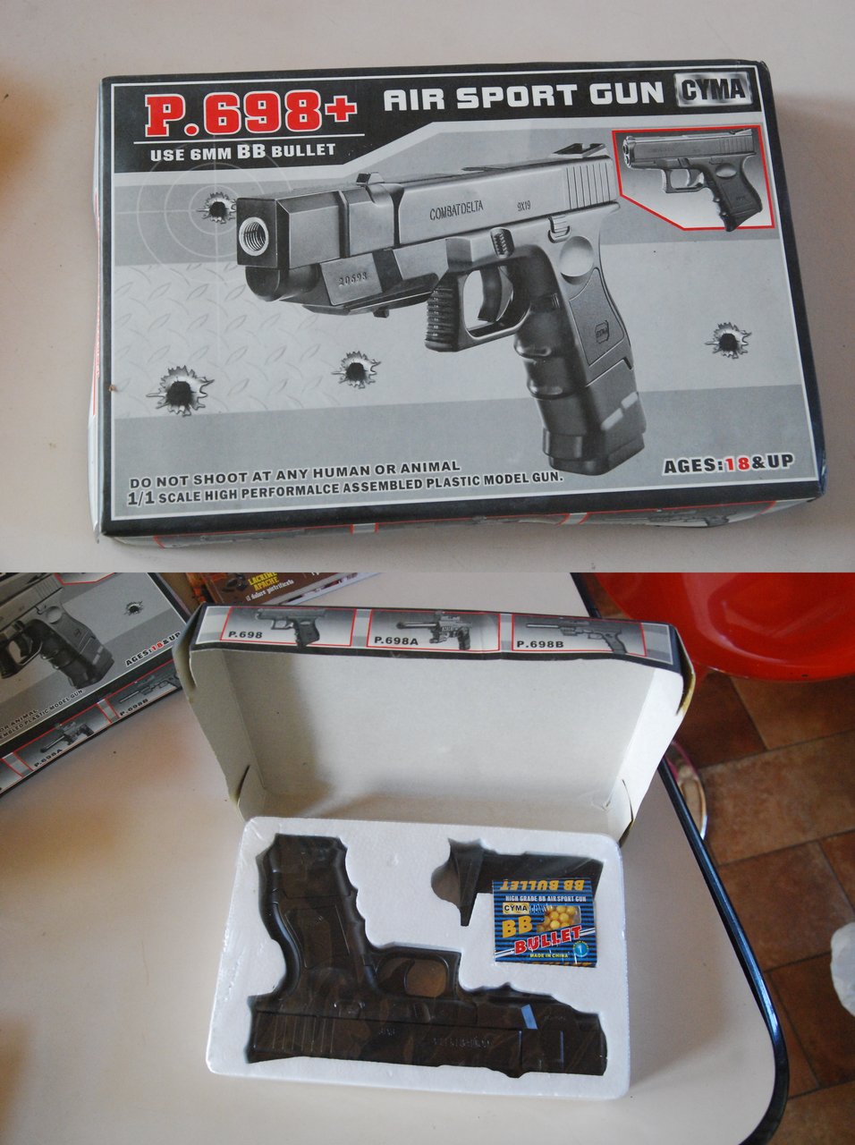 p698 p 698 air sport gun NUOVO