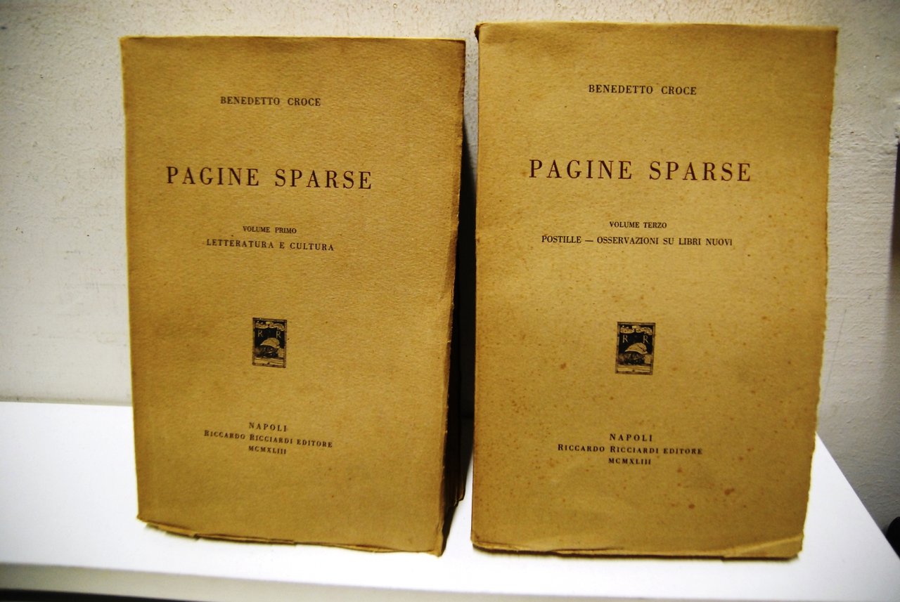 Pagine Sparse, volumi I e III