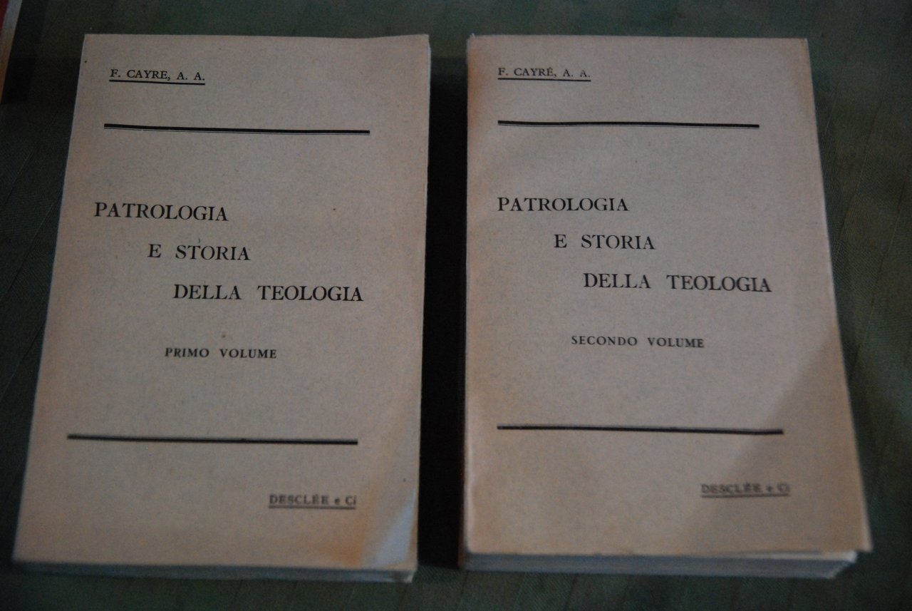 patrologia e storia della teologia 2 voll. opera cpl.