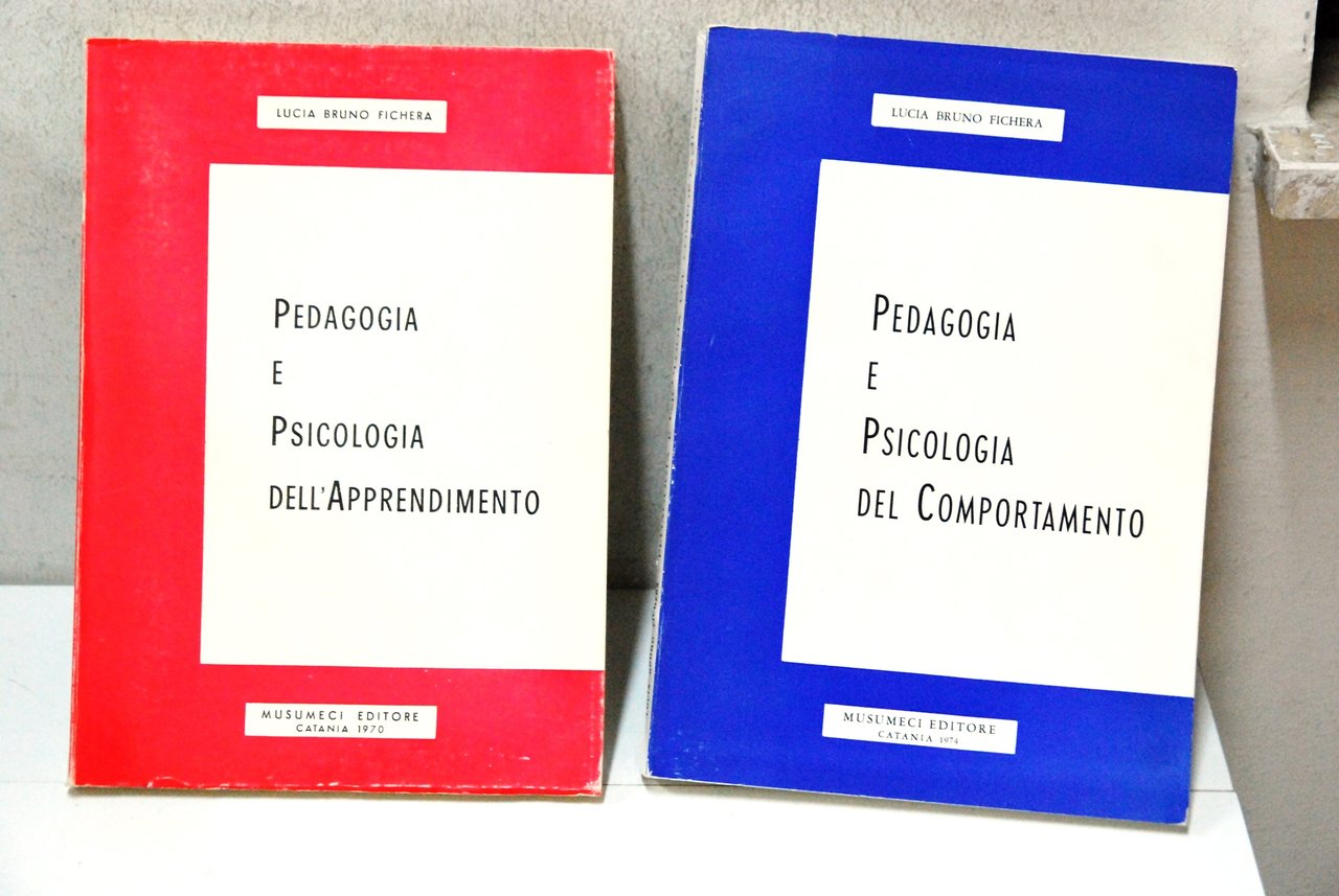 pedagogia e psicologia dell'apprendimento e del comportamento 2 voll. cpl.