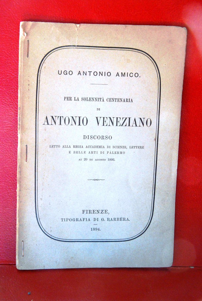 per la solennità centenaria di antonio veneziano OTTIME CDZ.