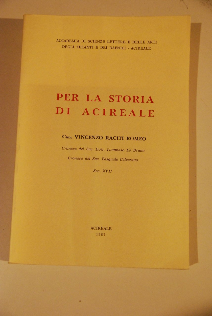 per la storia di acireale