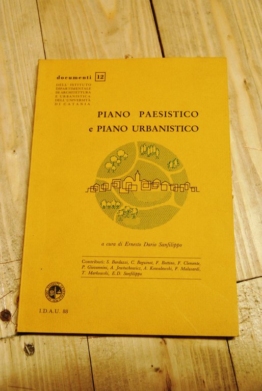 piano paesistico e urbanistico documenti 12 istituto dipartimentale architettura urbanistica università di catania NUOVO