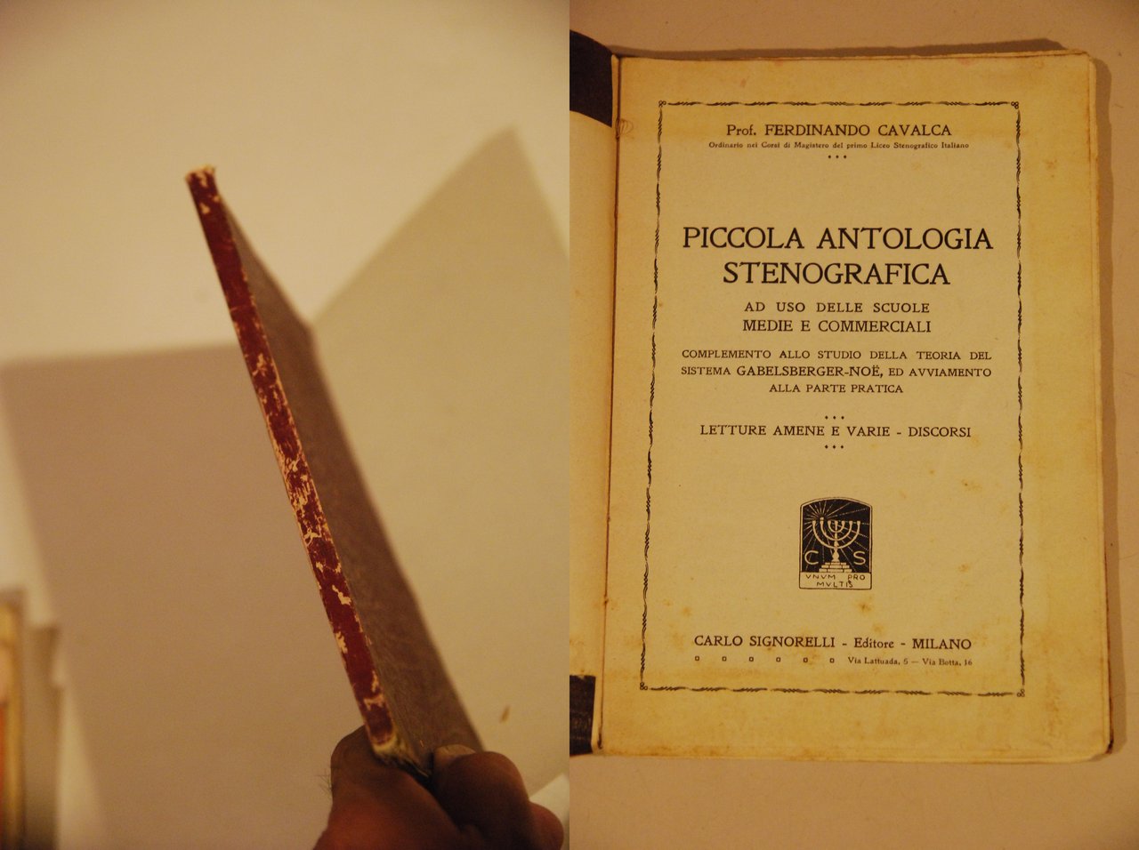 piccola antologia stenografica gabelsberger noe letture amene e varie discorsi