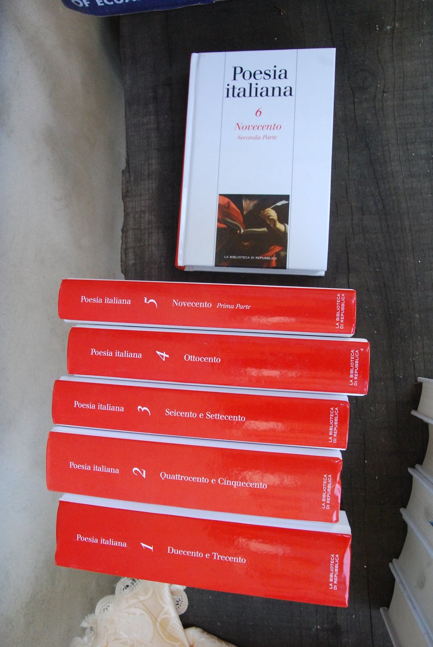poesia italiana voll. 1,2,3,4,5,6 cpl. NUOVI