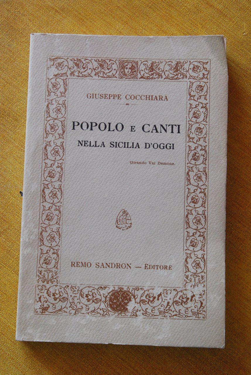 popolo e canti nella sicilia d'oggi