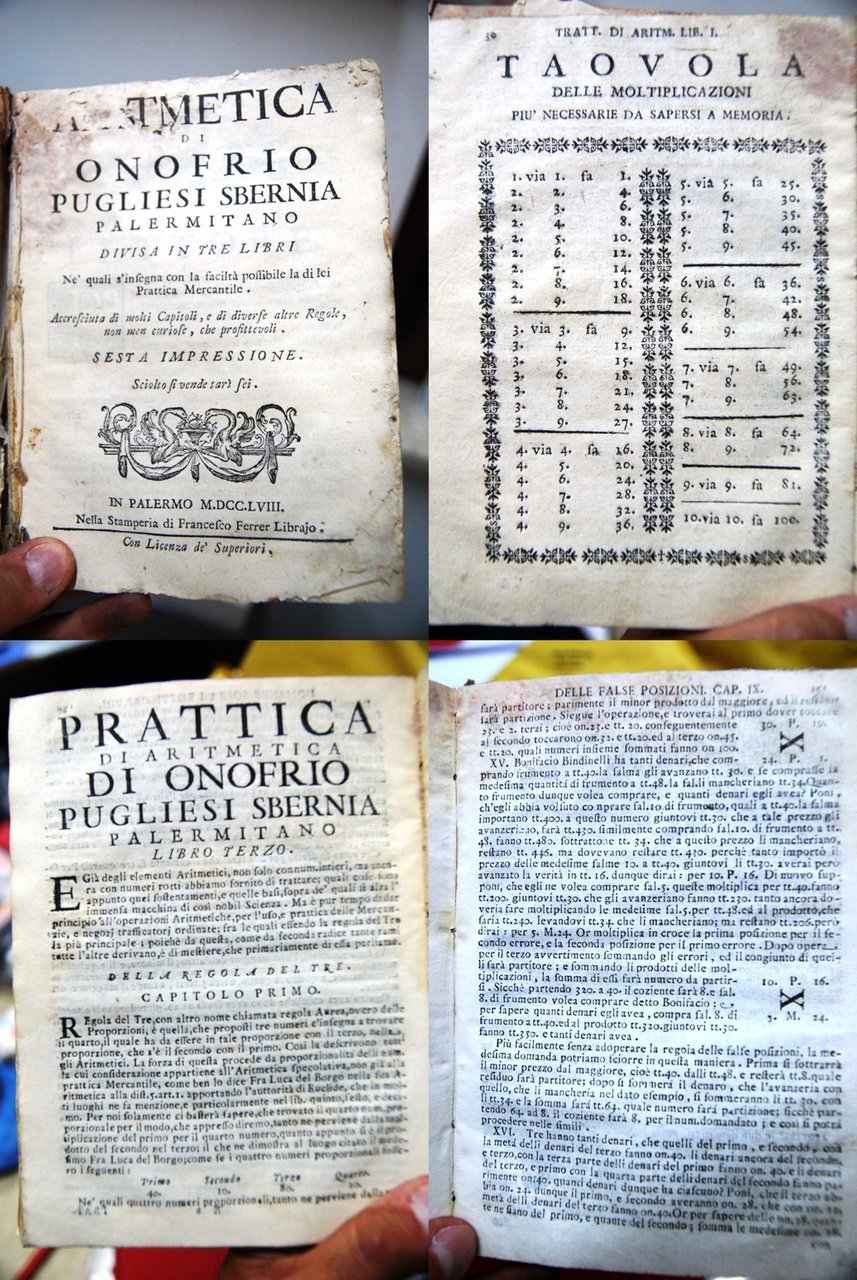 Prattica di aritmetica (in 3 volumi uniti) | Immagine principale