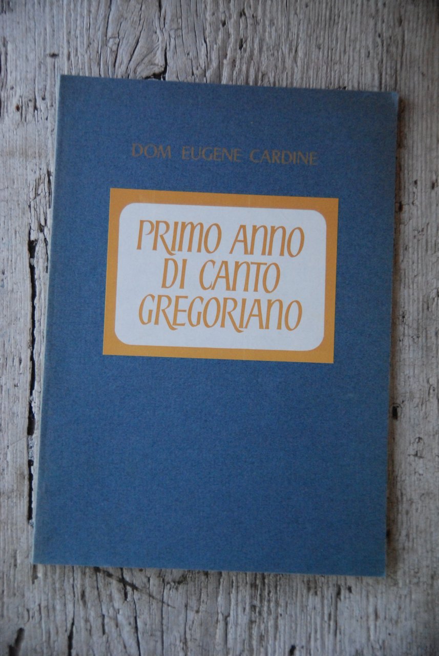 PRIMO ANNO DI CANTO GREGORIANO 1970