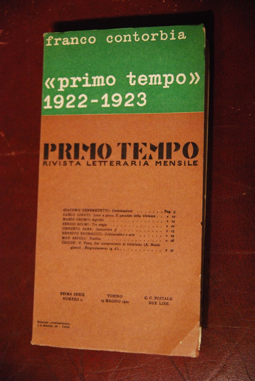 primo tempo 1922 1923 NUOVISSIMO