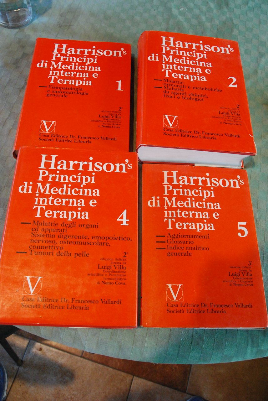 PRINCIPI di medicina interna e terapia 2 ed. voll. 1,2,4,5 …