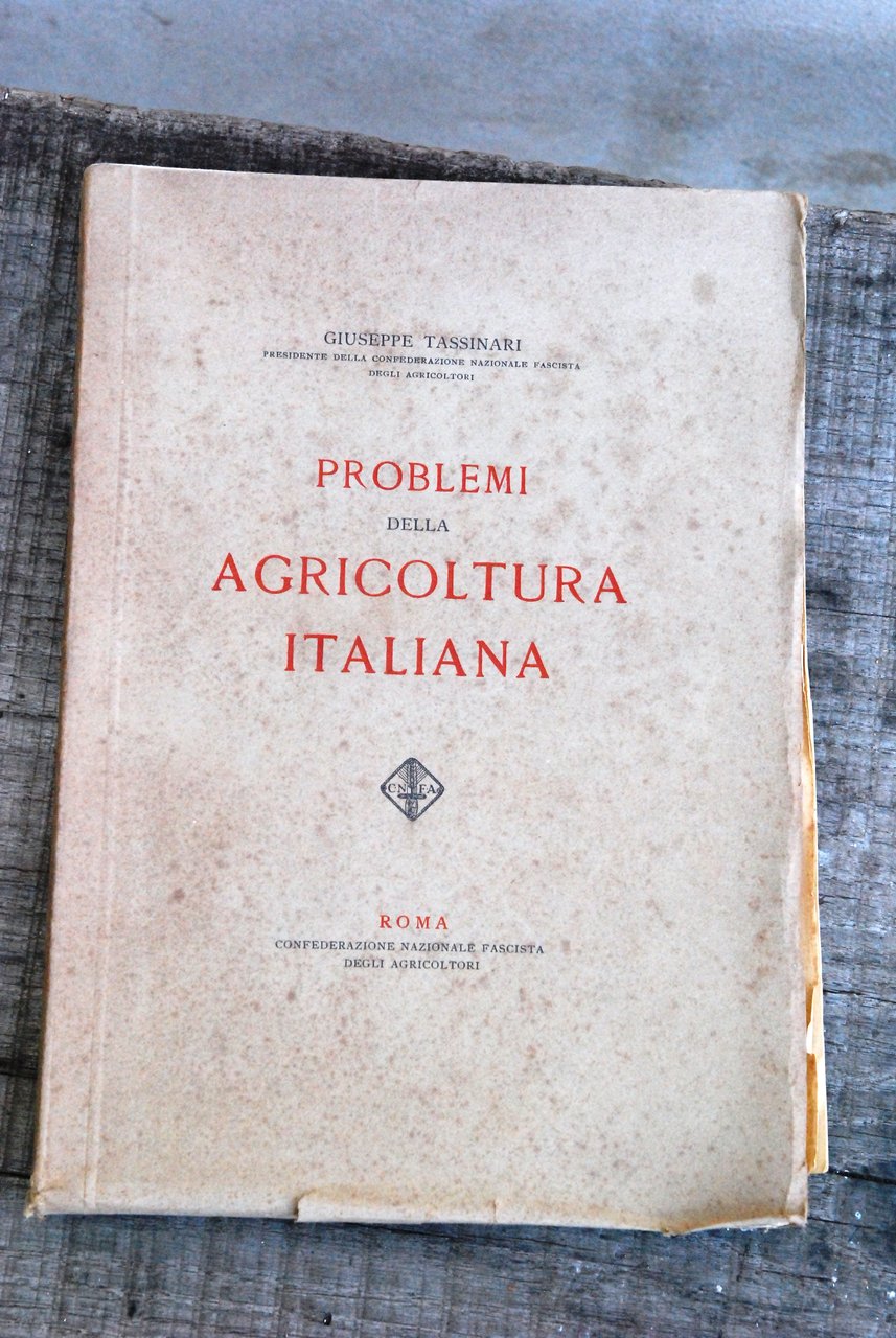 problemi della agricoltura italiana