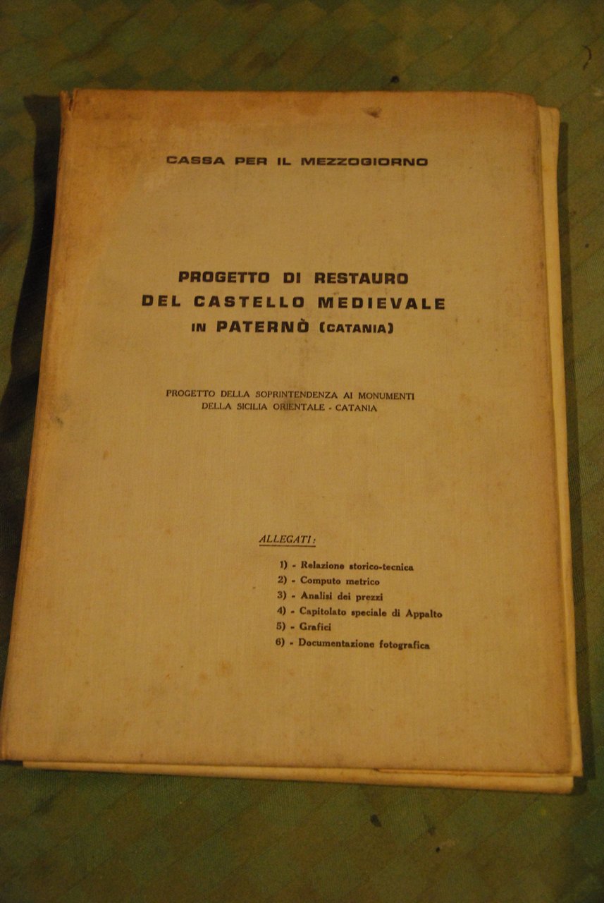 progetto di restauro del castello medievale in paterno' paternò rocca …