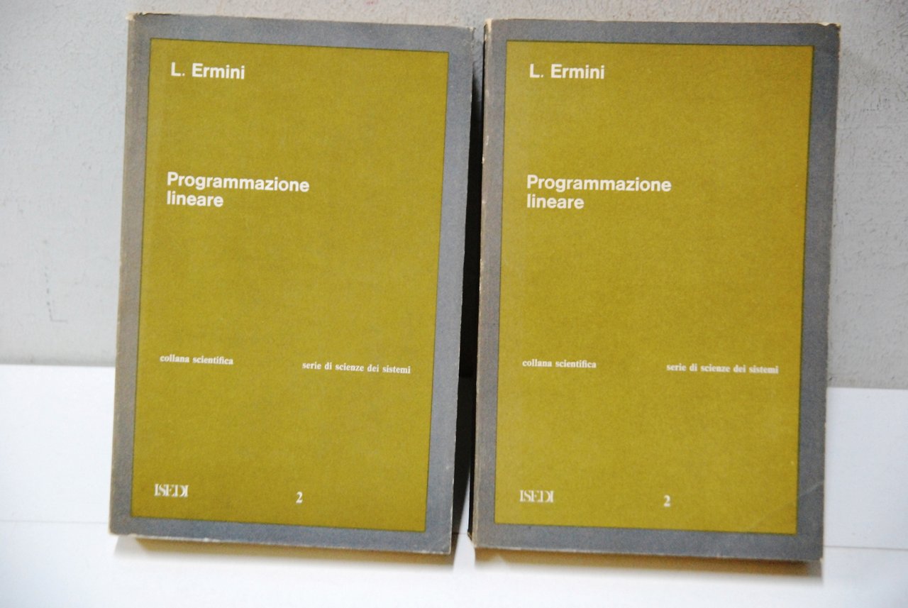 programmazione lineare 2 voll. opera cpl. | Immagine principale