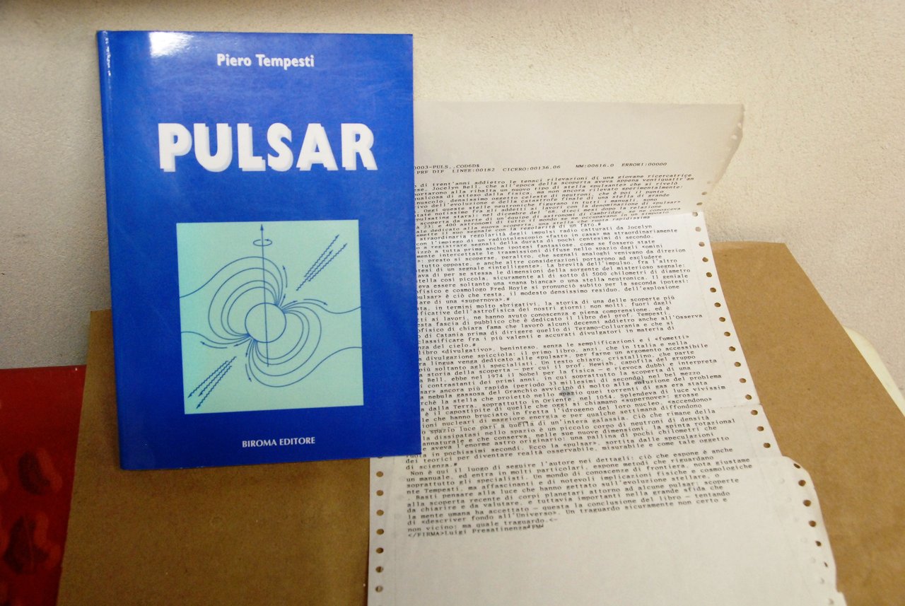 pulsar (con lettera ed articolo giornalistico) | Immagine principale