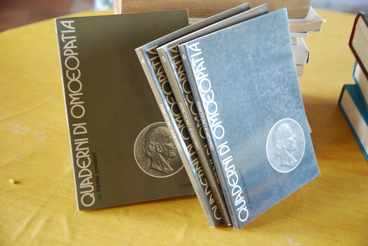 quaderni di omeopatia schmidt numeri 3,4,5,6