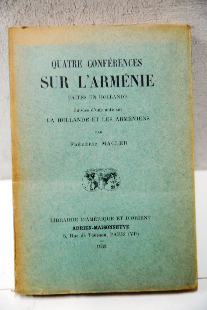quatre conferences sur l'armenie faites en hollande NUOVO | Immagine principale