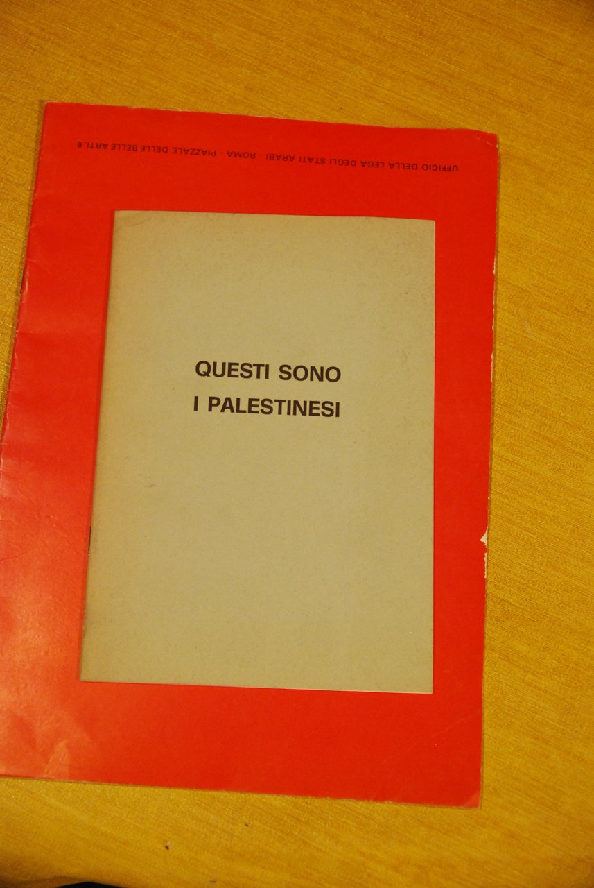 questi sono i palestinesi