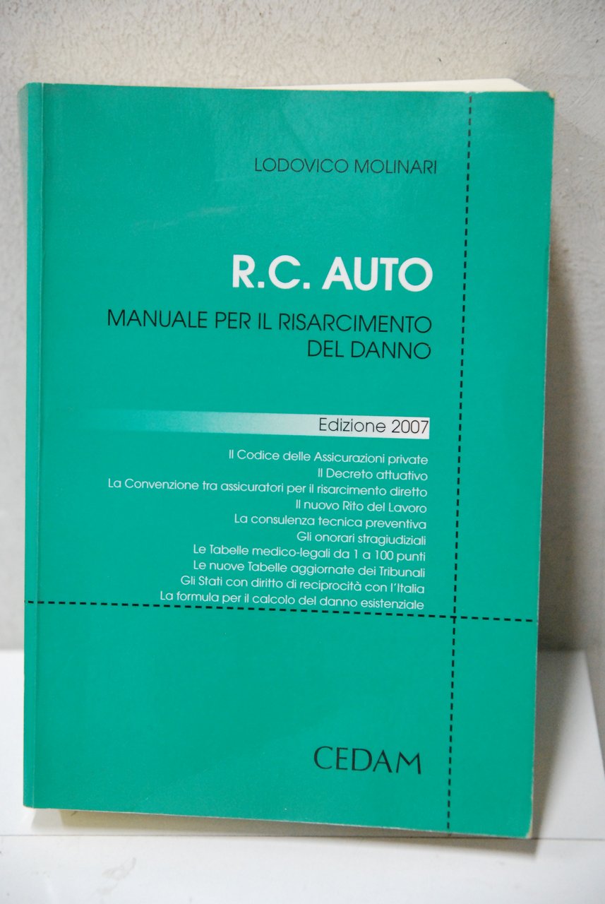 r.c. auto manuale per il risarcimento del danno | Immagine principale