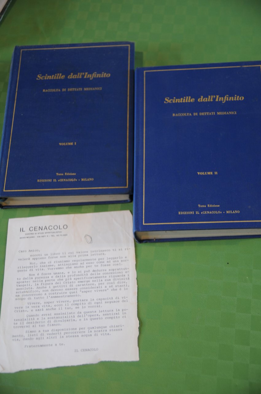 raccolta di dettati medianici 2 voll. opera cpl. con lettera …