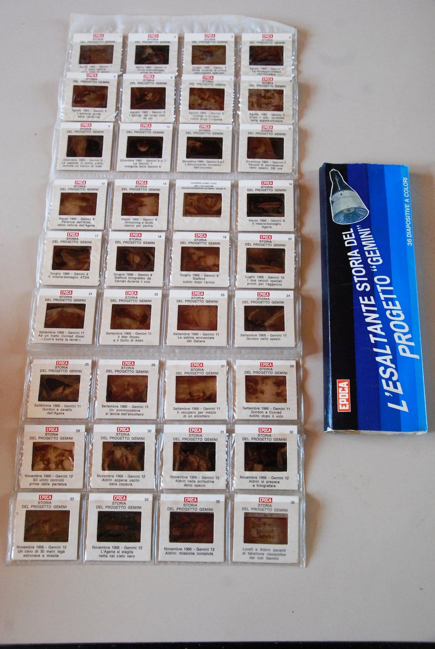 rarissime diapositive esaltante storia del programma gemini epoca