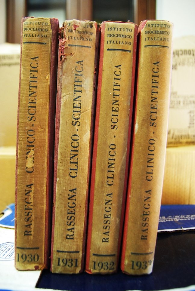 Rassegna Clinico Scientifica, rilegati in 4 libri