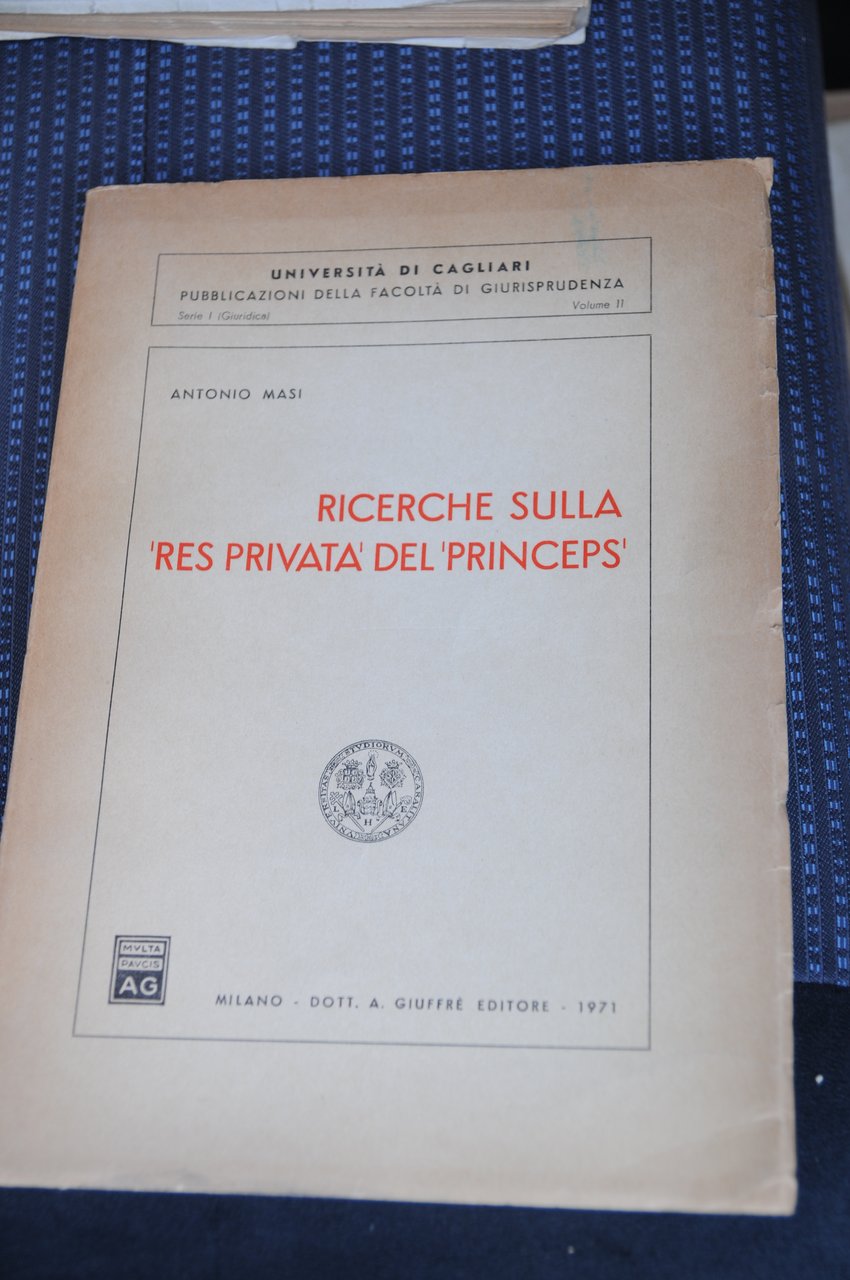 ricerche sulla res privata del princeps NUOVISSIMO